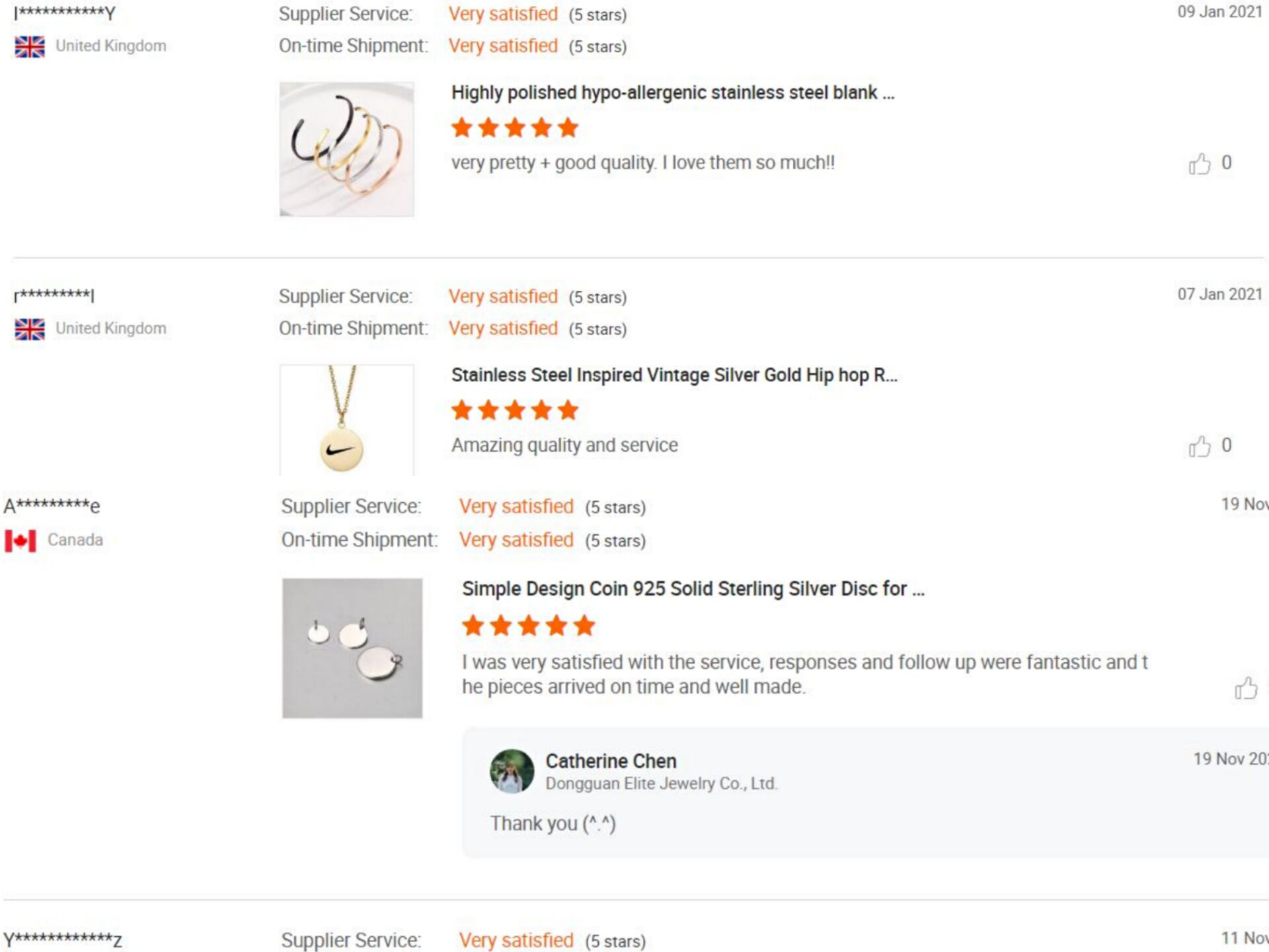 Dongguan Elite Jewelry Co., Ltd. 925 sterling silver jewelry