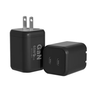 Factory Price 65W C+C GaN charger with best quality fast delivery good fast foldable US plug for smartphone charger