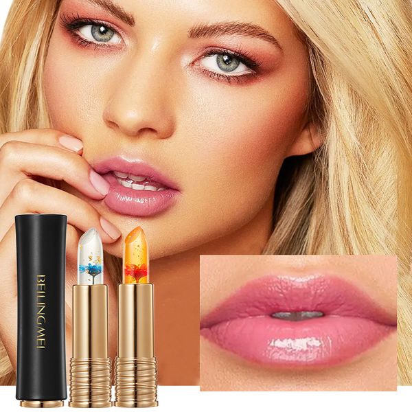 Transparent Jelly Fresh Flower Lipstick Moisturizing Body Use Soft and Smooth Lip Skin Warming Effect
