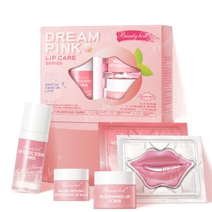 New Arrival OEM Custom Wholesale  Soothe &smooth lip care kit with peach flavor