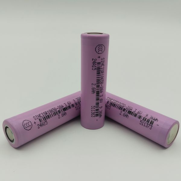 lithium ion battery  rechargeable 3.7v  2600mAh lithium batteries