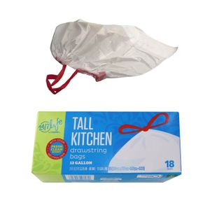 Wholesale Custom Size Recycled Black Plastic Garbage Trash Bags