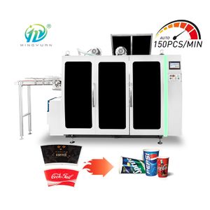 Full automatic double plate paper cup machine ultrasonic coffee cup making machine 4-16oz high speed Paper cup forming machine