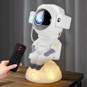 Hot Sale Bedroom Switch Starry Sky Night Light Bluetooth Music Astronaut Projector Lamp with LED ABS Material Remote Control