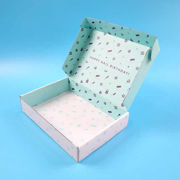 Manufacture Eco-Friendly Corrugated Kraft Paper Shipping Box with Custom Logo for Clothing and Shoes