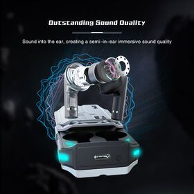 Wholesale OEM Metal Wireless Earphones 500mAh Large Capacity Game sport Headphones With Colorful Breathing Light And Sound Effects