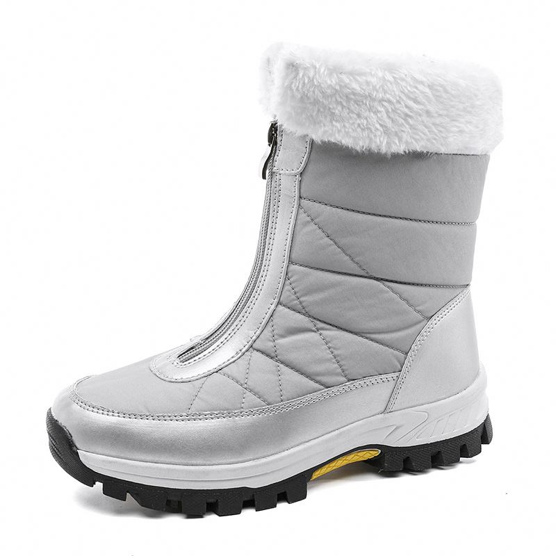 Quanzhou East Speed Rui Trade Co., Ltd. Large Size Cotton Shoes Women's New Casual Fashion Waterproof Cloth Plus Velvet Thick Warm Snow Boots Large Cotton Shoes