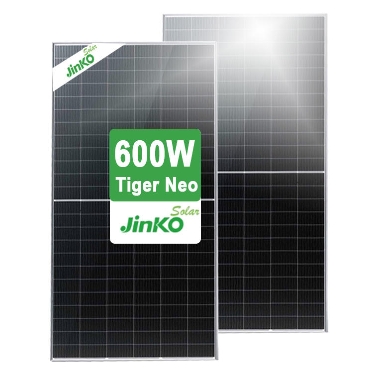 Jinko Solar Panels Tiger Neo N-type Solar Panels 575W 580W 590W 600W photovoltaic solar panels Dual-sided power