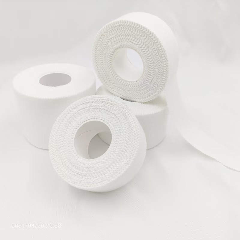 Zinc Oxide Pure Cotton Tape 3.8CM*5M White Serrated Edge Hand Tear Sports Tape