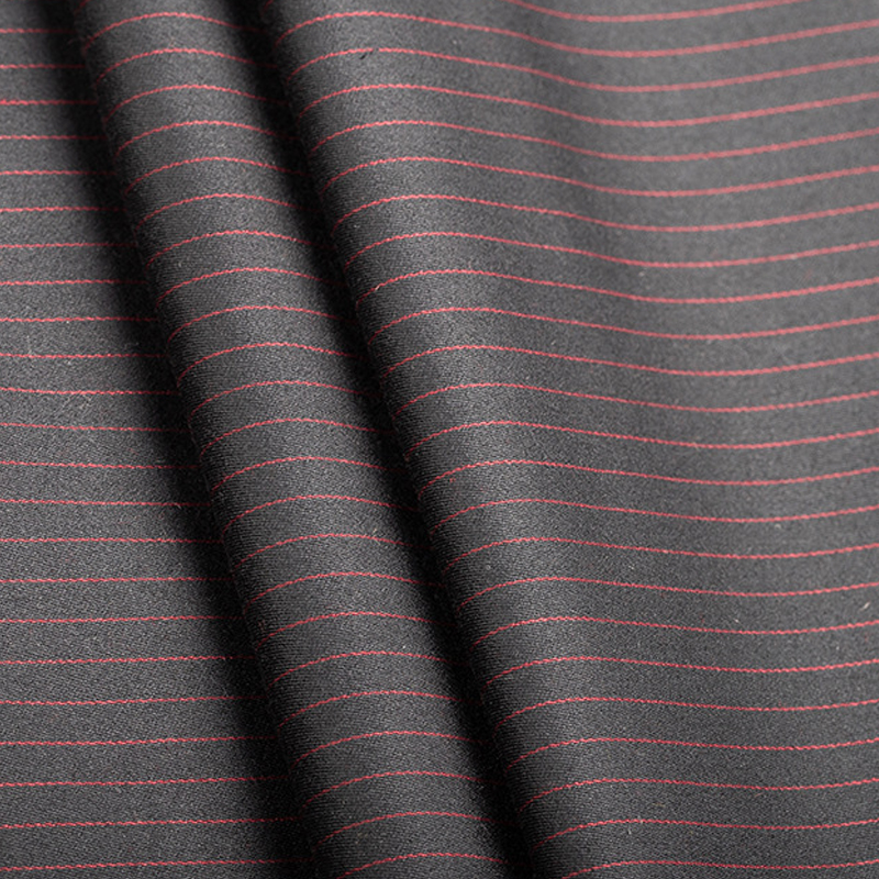 Italian Uk England Merino Premium Custom Stripe Twill Polyester Cashmere Worsted Wool Suiting Fabric For Men Ladies Suit Fabric