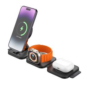 Factory price charger wireless 3 in1 magnetic wireless charger folding fast wireless charger for mobile phone