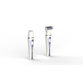 2 IN 1 Facial Trimmer and Foil Shaver Rechargeable Hair Remover for Bikini Body Begs and Arms IPX7 Wet and Dry Use