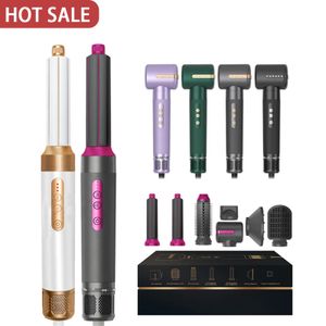 NEW Low Noise Professional 7 In 1 High Speed Brushless Motor Hair Dryer Hair Straightener One Step Volumizer Styler Hot Air Comb