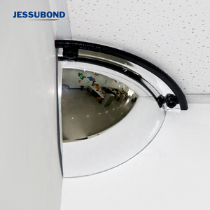 60cm Improve Safety and Visibility Enhanced Field of Vision Security  Corner 90 degrees  Quarter Dome Mirror