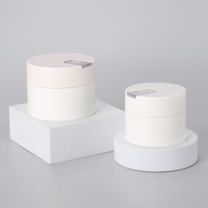 Eco Friendly PP Plastic Cosmetic Packaging Eye Cream Nail Gel Jar Replaceable Inner 20g 30g Skincare Face Cream Jar With Spatula