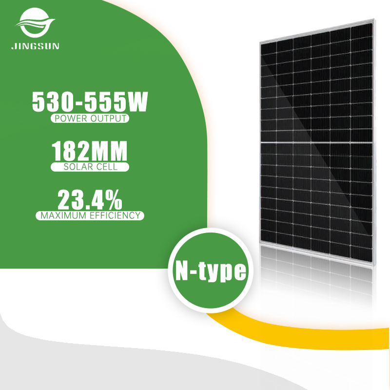 Jingsun Hot Sale Monocrystalline N type Photovoltaic Panel 530W 540W 545W 550W 555W Solar Panels for Home