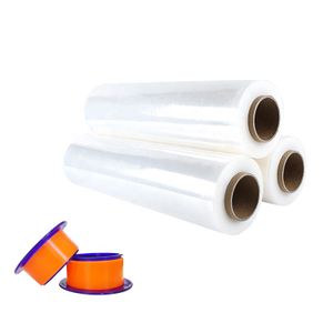 4 Packs Pallet Moving Supplies Wrapping Film Polyethylene 20 mic Clear Wrap Stretch Film Roll