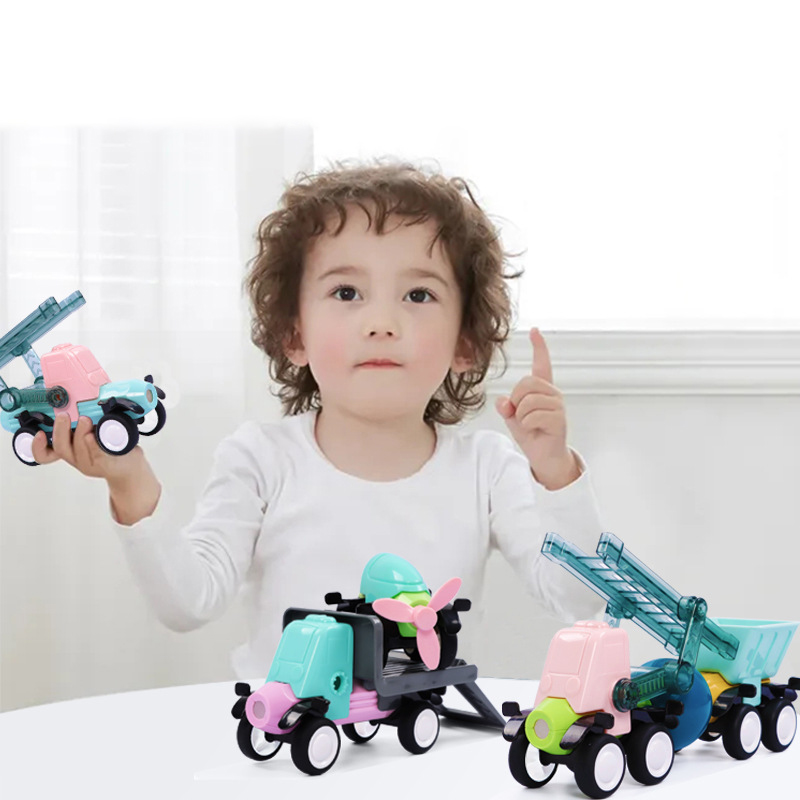 Assembly DIY Magnetic Building Block Toys Set Educational Engineering Vehicle Car Toys Children's Educational Building Block Set