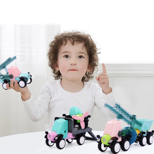 Assembly DIY Magnetic Building Block Toys Set Educational Engineering Vehicle Car Toys Children's Educational Building Block Set
