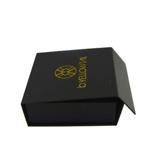Wholesale Custom Large Luxury Foldable Gift Boxes With Magnetic Lid Packaging Closure Rigid Black Magnetic Gift Box