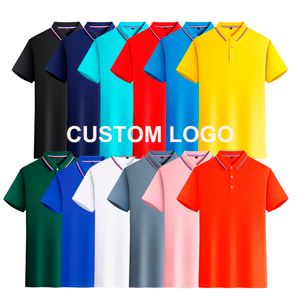 Wholesale Custom High Quality Comfortable 100% Polyester  Men's Polo Shirts Short Sleeve T Shirts Men Polo T Shirts