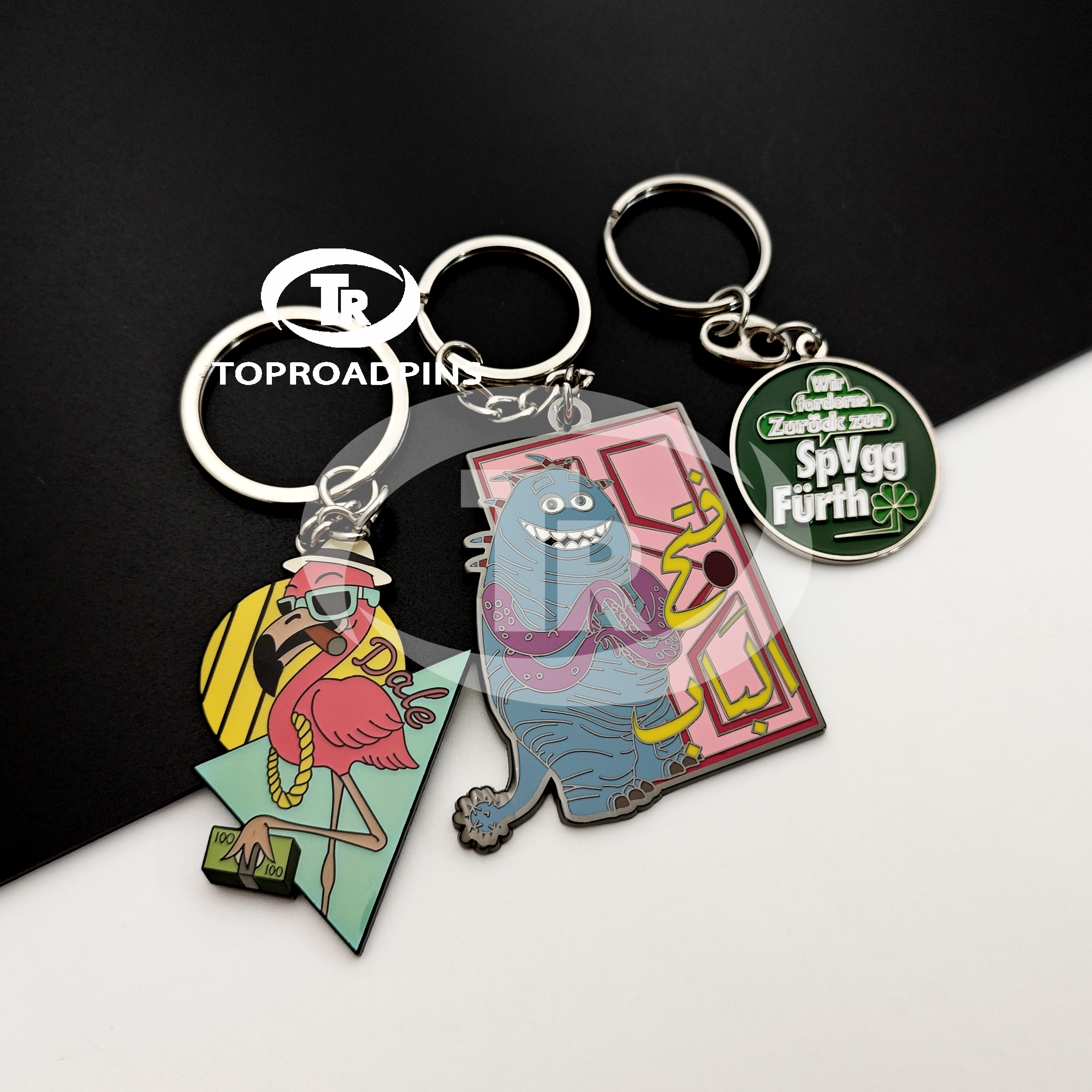 Elegant Manufacturing Morden Luxury Eco Friendly White Customized Car Metal Keychain