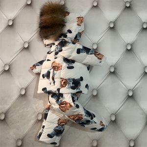 Autumn winter baby cotton clothes Warmer Baby Kids Romper Sets Child Designs Winter Snow Outerwear