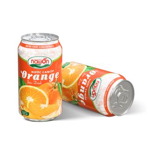 330ml NAWON NFC Orange Juice Drink - Vietnam Natural Juice Drink Manufacturer Wholesale Supplier OEM Private Label Soft Drinks
