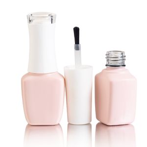 Custom Gel Nail Polish Bottle 10Ml Nail Polish Bottle Fancy Pink Luxury Cosmetics Glass Bottle