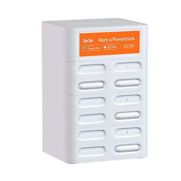 OEM logo & brand phone charger sharing power bank charging station for public places