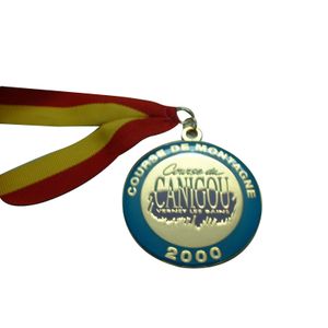 Best Selling Custom Medals Metal Plated Sports Medallion With Lanyard Ribbon
