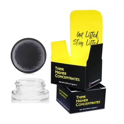 Logo Design Custom Printing 5ml 7ml 9ml Glass Concentrate Jar Container Packaging Paper Box