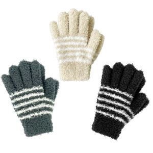 Winter Microfiber Gloves Knit Mitten High Quality Kids Baby Warm Full-finger Outdoor Winter Children Gloves for boys