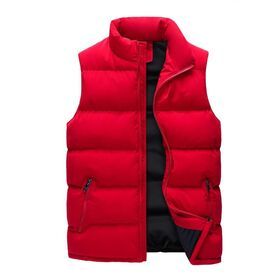 Vest Jacket OEM/ODM sleeveless jacket Wholesale Lightweight Casual Down Jacket Winter Warm black Polyester Vest man without