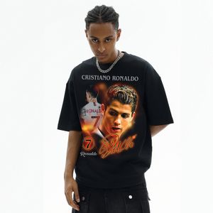 Hip Hop Men Clothing Heavy 280G Custom design drop shoulder big size 100% cotton blank tshirts