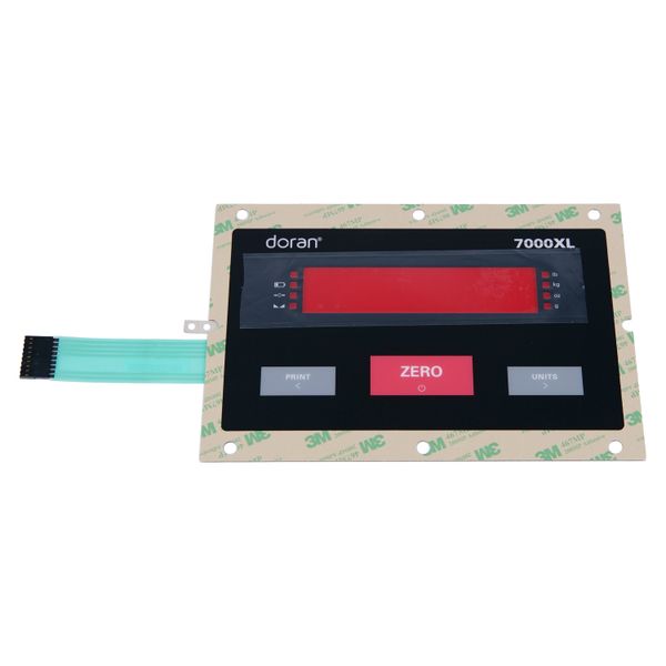 Custom UV Color Printed Touch Control Panel Punch Hole 3m Adhesive With Flat Keypad Membrane Panel
