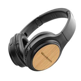 Headset Wireless Bt5.0 Hifi Sound Subwoofer Stereo Eco Friendly Wood Color Shell Wooden Earphones Bluetooth Headphones