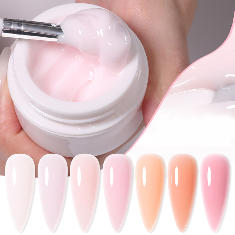 5g Crystal Nails Extension Gel 18 Colors Light Therapy Gel UV Quick Nail Gel Polish Extension  Supplier