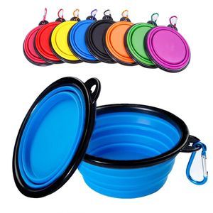 Quality Certification Outdoor Food Water Snacks Multi Functional Pet Bowl Foldable Silicone Pet Bowl