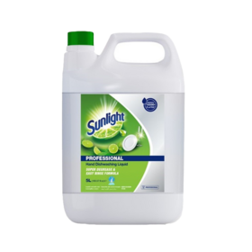 Bulk Sunlight Pro Lime Dishwashing Liquid 5L - Detergent Liquid for Hotel Hospital -  Fast Shipping Zip Dishwashing Liquid