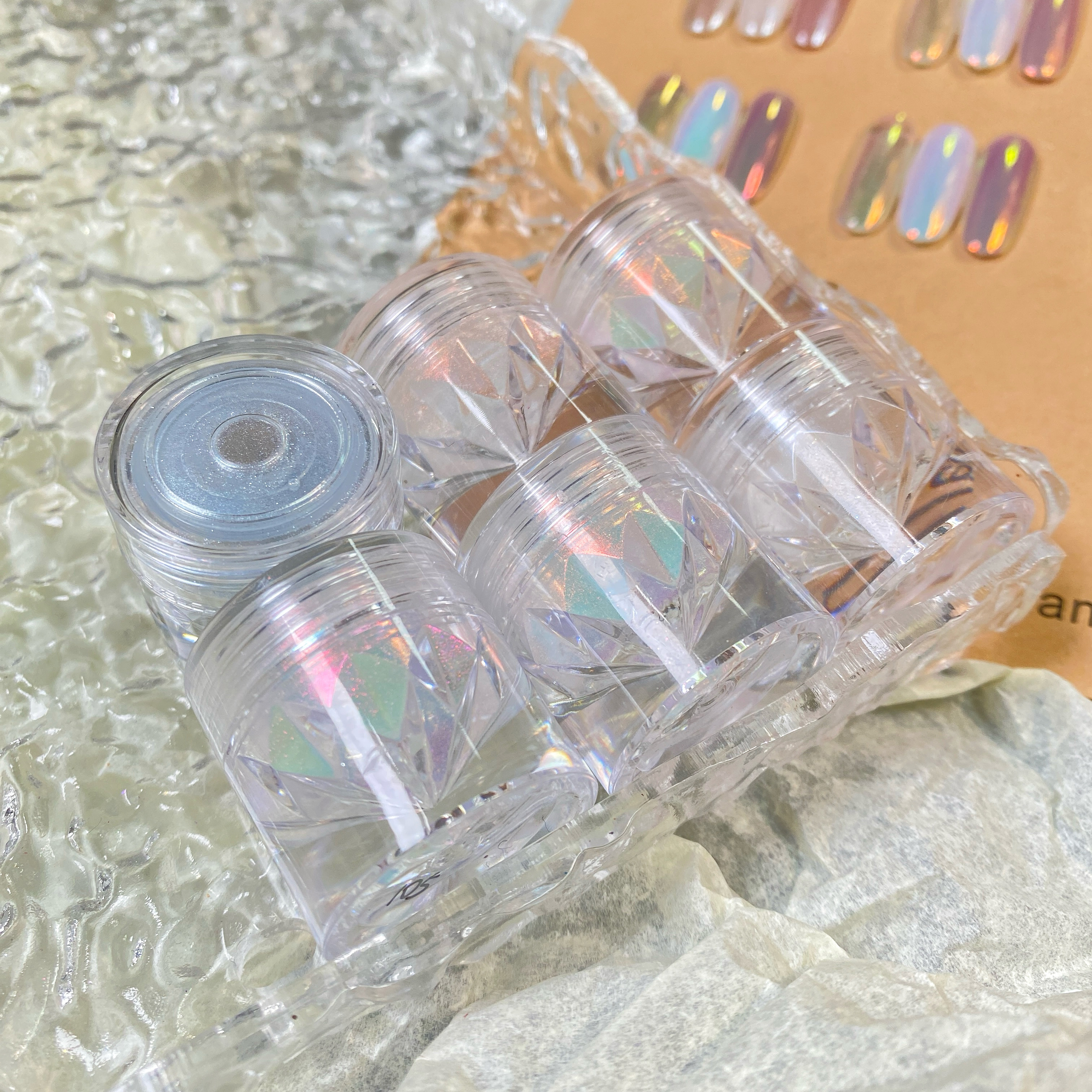 Guangzhou Qianziyin Cosmetics Co., Ltd. New Fashion Moonlight Nail Powder Chameleon Aurora Powder Acrylic Powder for Nail Art