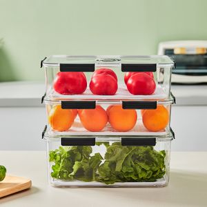 Choice Fun Transparent PET Refrigerator Fridge Timing refrigerator crisper Storage organizer timing crispe  Storage Box Bins