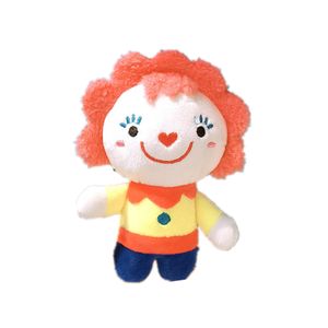 Wholesale Creativity Cartoon Circus Clown Plush Doll Keychain Cute Car Backpack Pendant Small Clown Joker Keychain Plush Toy