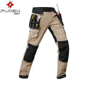 Mens Cargo Pants Workwear Multi Pocket Outdoor Hiking Joggers Wear Resistant Work Trousers Knee Pads Tactical Pants