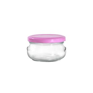 In Stock Empty Wide Mouth Recyclale Food Storage Honey Bee Glass Jars With Screw Lids