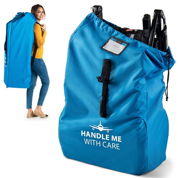 Extra Large Double Baby Stroller Travel Bag Buggy Gate Check Bag Backbags Long Bag For Carrying Stroller