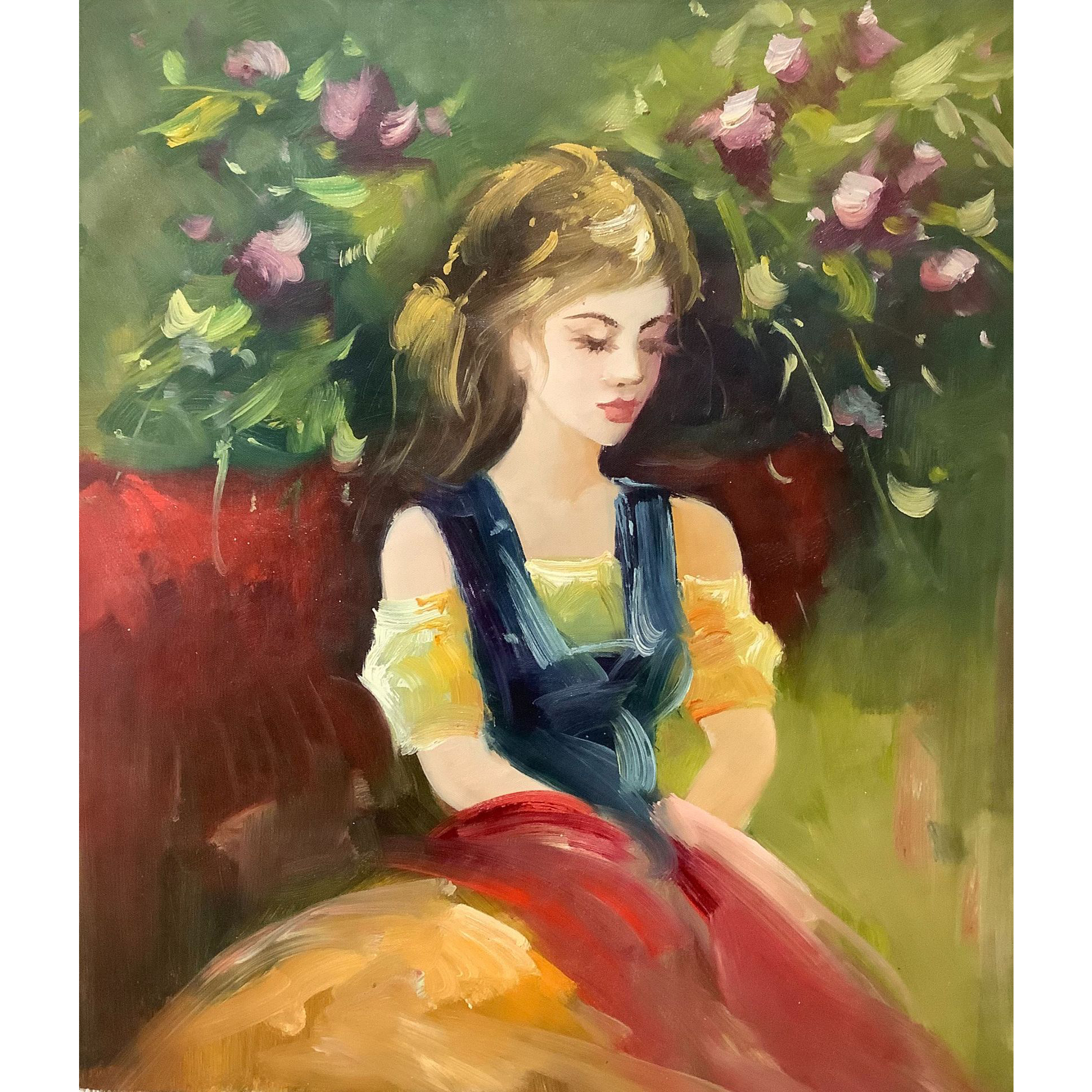 Fuzhou Qitian E-Commerce Co., Ltd. Custom High Quality Oil Painting Wall Scenery decoration canvas wall art colorful Kids Figure & Portrait Paintings Hand painting