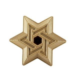 European baking pan die cast aluminum bakeware Hexagram baking pan non stick coating golden baking pan