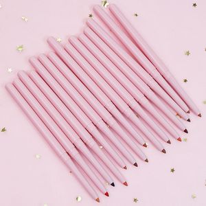 Popular pink auto rotating lip liner private label cruelty free waterproof matte  twist Lip Liner customized creamy lip liner