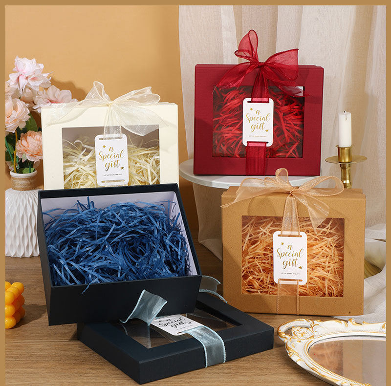 Wholesale Customized Valentine's Day Limited Transparent Open Window Design Packaging Perfume Cosmetics Gift Boxes